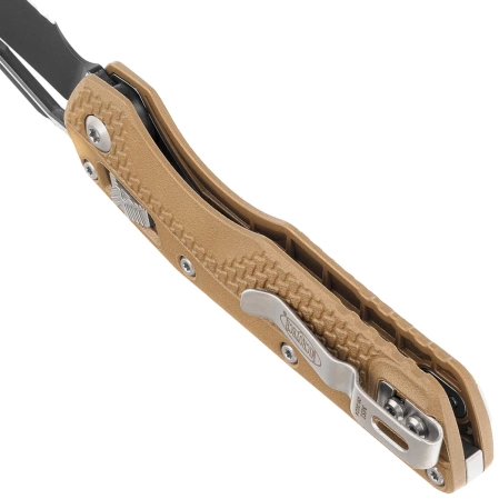 Nóż składany Microtech MSI S/E Ram-Lok Dark Earth Tri-Grip Polymer, Black P/S M390MK by Tony Marfione (210T-2PMDE)