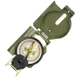 Kompas Barbaric Oil Filled Military Fiber Compass, Green PVC (33172)