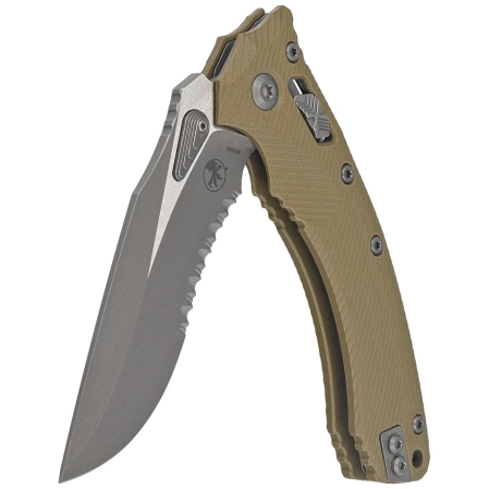 Microtech Amphibian Ram-Lok S/E Knife Fluted OD Green G10, Apocalyptic P/S M390MK by Tony Marfione (137RL-11APFLGTOD)