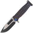 Medford USMC FF Knife Black/Blue-Violet ''Diamond Head'' Titanium, BLue HW, Brsh/Blue Clip, Black DLC/Satin S90V by Greg Medford (MK2044TQ-01TM-TFCP-PP)