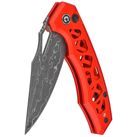 Nóż składany Civivi Anaaki Red Aluminium, Damascus (C24039-DS1)