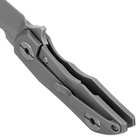 Nóż składany Bestech 2500 Delta Dark Gray Titanium, Bead Blasted CPM S35VN by Poltergeist Works (BT2006B)