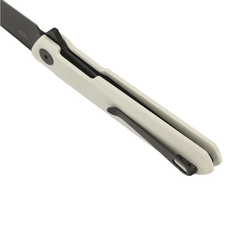 Bestechman Knife Dundee White G10, Grey Titanized D2 by Ostap Hel (BMK01I)