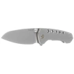 Remette RT-BEE-T w/Titanium Toothpick Knife Gray Titanium, Fine Grinding Pearlescent M390