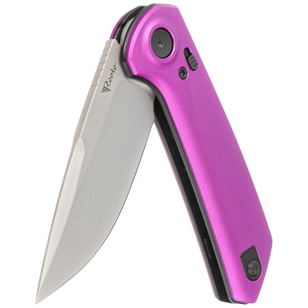 Nóż składany Reate PL-XF-A-5 Purple Aluminium, Stonewashed Nitro-V
