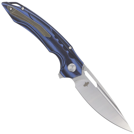 Bestech Knife Ornetta Carbon Fiber / Blue G10, Stonewash / Satin N690 by Kombou (BL02A)