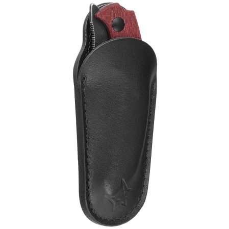 Fox Honos Plum Jute Micarta, Black Stonewashed BECUT by Bastinelli (FX-538 MP)