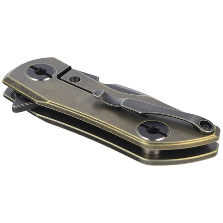 Bestech 2500 Delta Knife Bronze Titanium, Black Stonewashed CPM S35VN by Poltergeist Works (BT2006D)