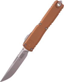 Microtech Ultratech Gen IV S/E OTF Knife Brown Aluminum, Apocalyptic M390MK by Tony Marfione (11214-10APBN)