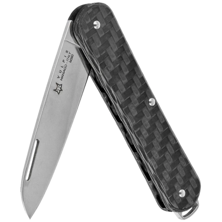 Fox Vulpis Carbon Fiber 3K, Polished M390 Pocket Knife (FX-VP130 CF)