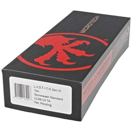 Nóż automatyczny Microtech LUDT Gen III T/E Tan Aluminium, Stonewashed M390MK by Tony Marfione (1136-10TA)