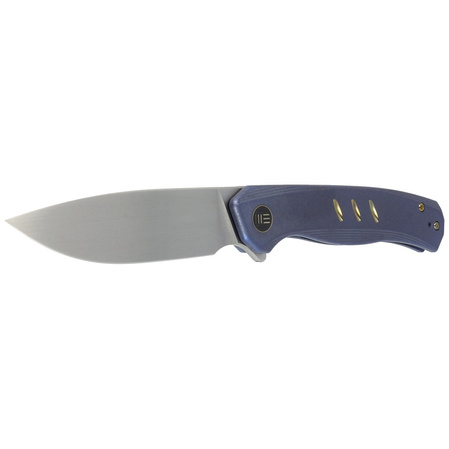 Nóż składany WE Knife Seer LE No 576/610 Blue Titanium, Rubber Silver CPM 20CV (WE20015-2)