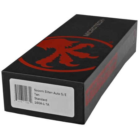 Microtech Socom Elite Auto S/E Automatic Knife Tan Aluminum, Black M390 by Tony Marfione (160A-1TA)