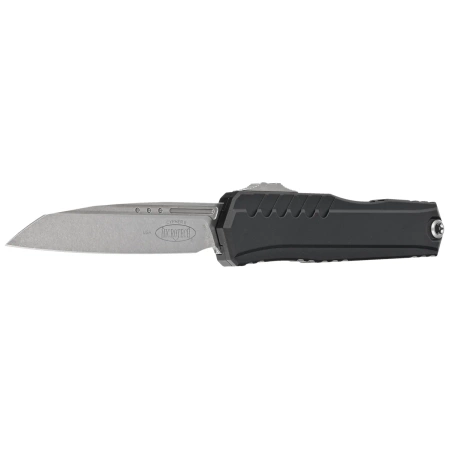 Microtech Cypher II S/E OTF Knife Black Aluminum, Stonewashed M390MK by Deryk Munroe and Tony Marfione (1241-10)