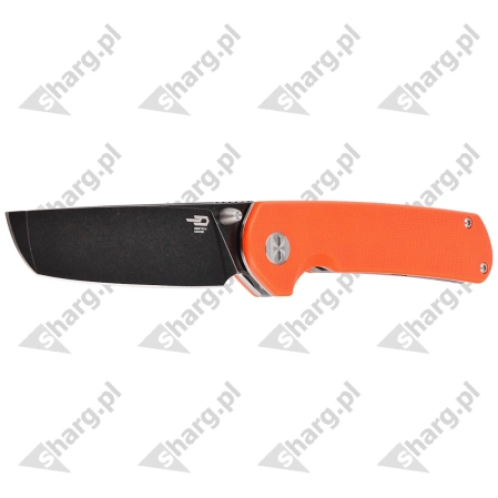 Bestech Sledgehammer Orange G10, Black Stonewashed D2 knife (BG31A-2)