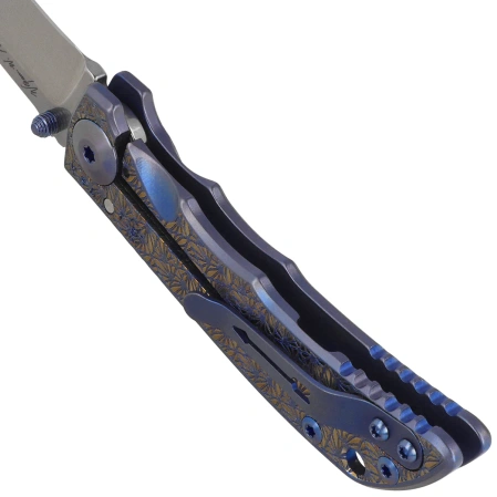 Spartan Blades Harsey 3.25 Folder Regal Titanium, Stonewashed MagnaCut by William W. Harsey (SF10 Custom Regal)