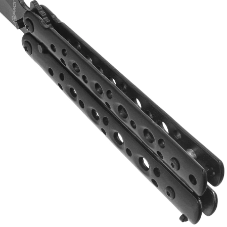 Martinez Albainox Balisong Knife Black Steel, Black 3Cr13Mov (02225)