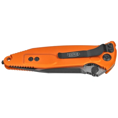 Nóż składany Microtech Socom Elite S/E-M Orange Tangerine Aluminum, Black M390MK by Tony Marfione (160-1OT)