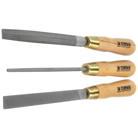 Zestaw pilników do metalu Mikov Narex Profi 3 szt. 150 mm (854301)