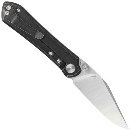 Bestech Icarus Knife Black Stonewashed Titanium, Satin M390 by Nick Rogers (BT2302A)
