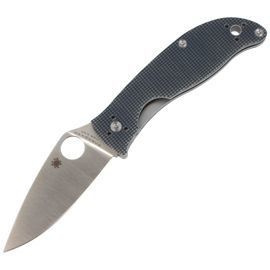 Nóż składany Spyderco Polestar G-10 Grey / BD1 Plain (C220GPGY)