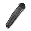 WeKnife 702XI LE No 087/150 Black Integral Titanium/Aluminum Foil Carbon Fiber, Black Stonewashed M390 (WE07B-2)