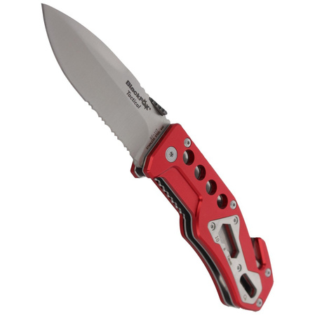Nóż składany ratowniczy BlackFox Aluminium Red Rescue Folder (BF-117)