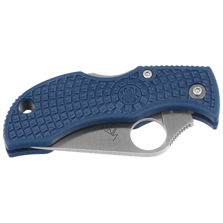 Nóż składany Spyderco Manbug Cobalt Blue FRN, Satin CPM SPY27 by Sal Glesser (MPCBL)