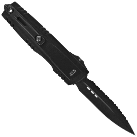 Microtech-Surefire Luminary ZBP D/E Signature OTF Knife Black DLC Aluminum, Black DLC F/S M390MK by Tony Marfione (1270-3DLCTSH)
