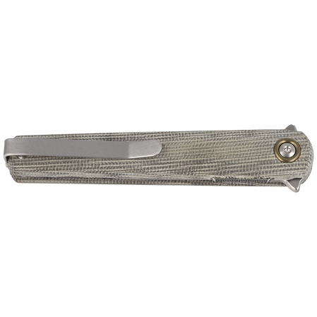 Nóż składany MKM Flame Light Dagger Green Micarta, Stonewashed M390 by Michael Zieba (MK FL02L-GC)