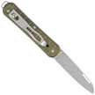 Fox Vulpis Grenade Pattern Military Green Aluminum Knife, Polished N690Co (FX-VPGP130 MG)