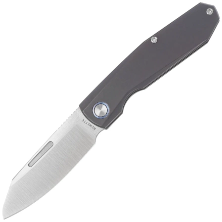 Remette Squirrel Knife Blue Titanium, Manual Fine Grinding Satin M390 (RTDP-C)