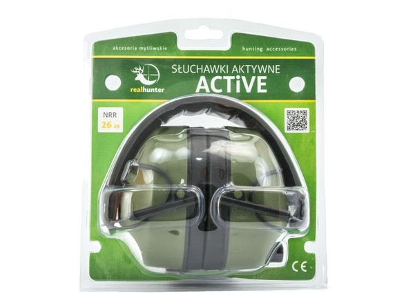 RealHunter Active Ear Protectors Olive (258-013)