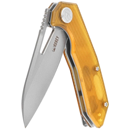 Nóż składany Kubey Vagrant Ultem, Sand Blasted 14C28N by Maksim Tkachuk (KU291Q)