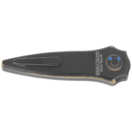 Paragon Warlock-X Smooth Black Aluminum, Black Cerakote CPM S35VN (WLOCX-DUNE-THEME)