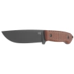 Za-Pas Ultra Outdoor Brown Toxic Micarta, Black Cerakote NMV Knife