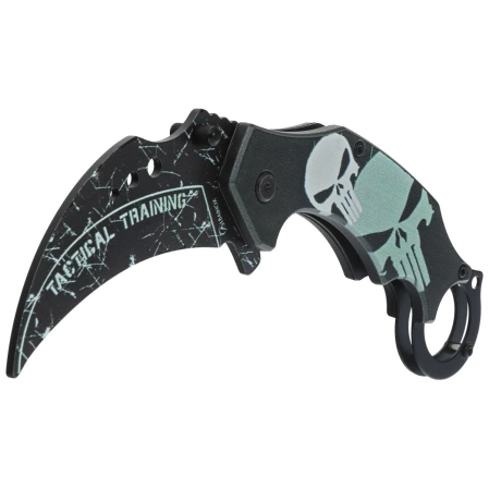 Martinez Albainox Training Karambit 3D Skull Black ABS, Blunt 3Cr13MoV (18713-A)