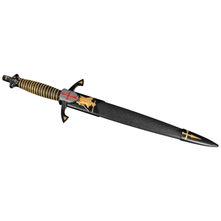 Decor Habitat Templar Dagger Black/Gold ABS, Satin Stainless Steel (S0301)