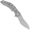 Fox Flipper Knife Gray Titanium, Satin N690Co by Jens Ansø (FX-302)