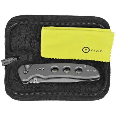 Nóż składany Civivi Hyperpulse Gray Aluminium, Satin 14C28N (C23087A-3)