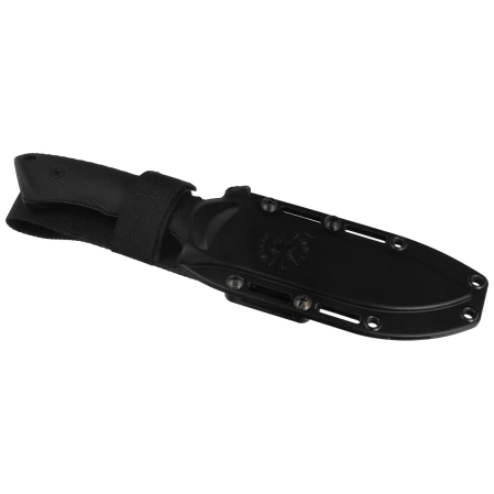 Spartan Blades Harsey Nessmuk Knife Black Polymer, Black 1095 Cro-Van by William W. Harsey (SBSL005BK)