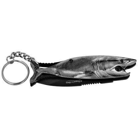 Nóż wędkarski brelok Martinez Albainox Fishing 2 Grey Aluminium, Black 3Cr13Mov (25144 GY)