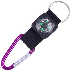 Karabińczyk z kompasem Martinez Albainox Purple Aluminium (09896-PU)
