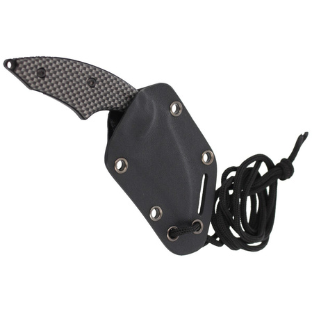 Herbertz Solingen Neck Knife Black / Grey Aluminium, Black Coating (575706)