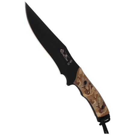 Muela Typhoon-DES.N Desert Camo Soft Touch, Black X50CrMoV15 knife