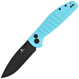 Bestechman Knife Goodboy Blue G10, Grey DLC D2 by Keanu  Alfaro (BMK04C)