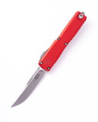 Microtech Ultratech Gen IV S/E OTF Knife Red Aluminum, Stonewashed M390MK by Tony Marfione (11214-10RD)