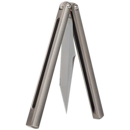 Nóż motylkowy Fox PHI Sandblasted Titanium, Satin M390 by Vincenzo Fiore (FX-570 TI)