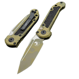 Microtech LUDT Gen III T/E Automatic Knife Bazooka Camo Aluminum, Bazooka Camo M390MK by Tony Marfione (1136-1BOCS-Z4)