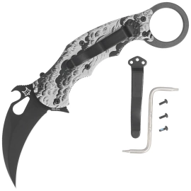 Fox The Storm Karambit Black Aluminum, Black N690Co (FX-599 ALB-2)